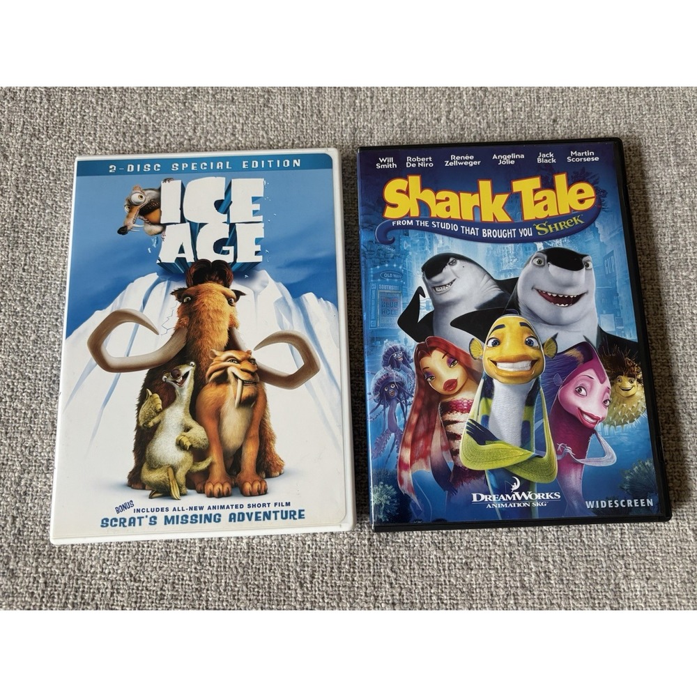 DVD Ice Age Shark Tale 2 Disc Set Special Edition Widescreen Classic Vintage Y2K - Picture 1 of 6